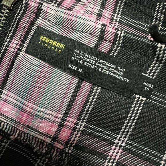 Finesse Angel Plaid Crop Top Size XS NWT - Picture 6 of 6